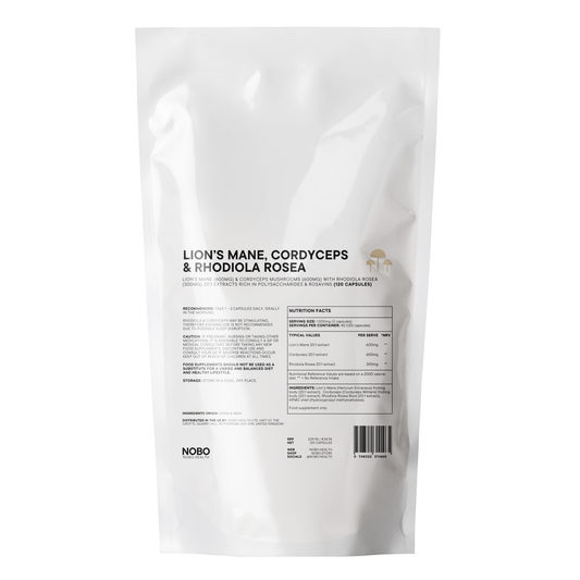 Lion's Mane, Cordyceps & Rhodiola Rosea Capsules
